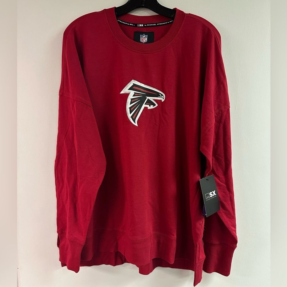NWT Atlanta Falcons NFL X Michael Strahan Thick Side Vented Sweatshirt SZ XL